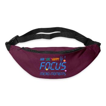 Focus on the micro-moments - Bum bag - burgundy - Front