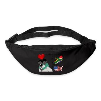 Alles Gute zum afroamerikanischen Vatertag - Gürteltasche - Schwarz - Vorne