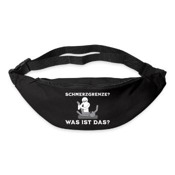 Physiotherapeutin Fitness Gymnastik Spruch - Gürteltasche - Schwarz - Vorne