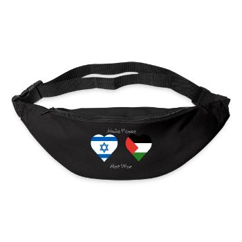 PeaceNotWarIsrlPal - Gürteltasche - Schwarz - Vorne