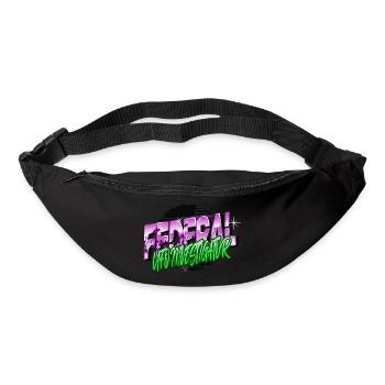 Blagues 2019 Humour Alien OVNI Citation Drôle - Sac banane - noir - Devant