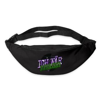 geschenk bullterrier haustier cool spaß chihuahua - Gürteltasche - Schwarz - Vorne