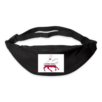 California State Flag Cowboy - Bum bag - black - Front