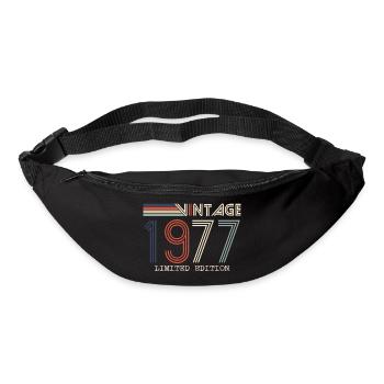 Jahrgang 1977 Jubiläumsgeschenk - Jahrgang 1977 - Gürteltasche - Schwarz - Vorne