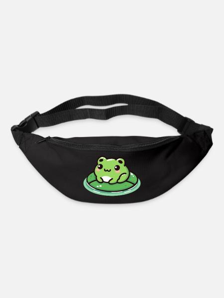 Grenouille sur Lilypad : Tout simplement adorable - Sac banane - noir