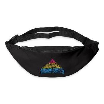 Pansexual pride moth - Bum bag - black - Front