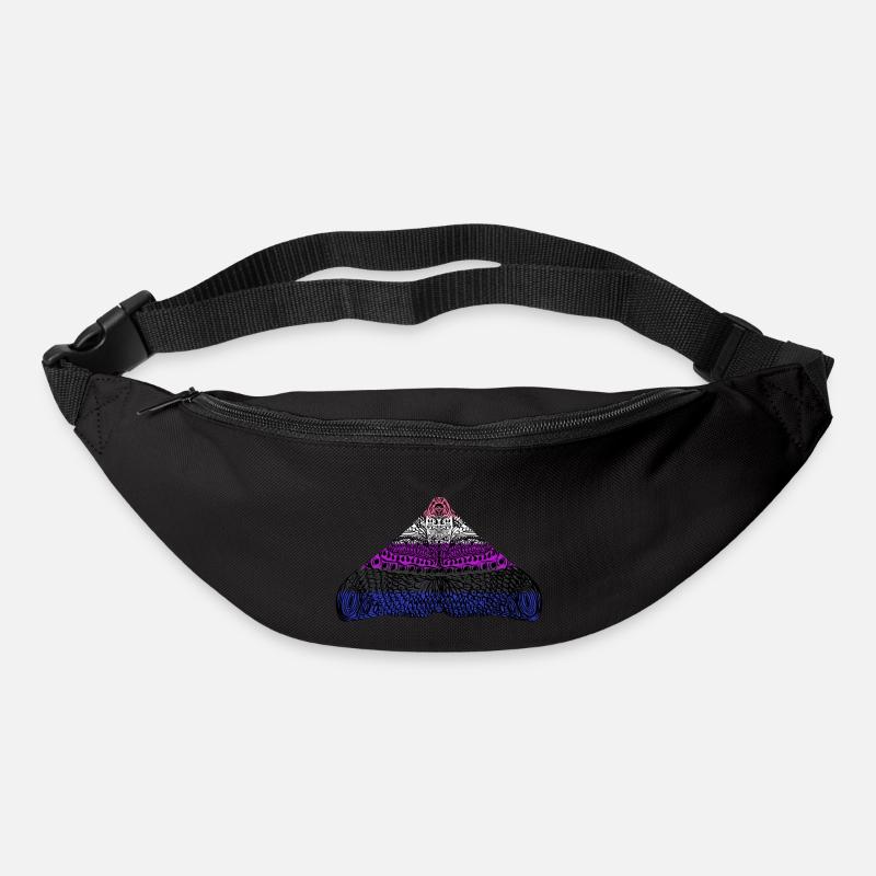 Genderfluid pride moth - Bum bag - black