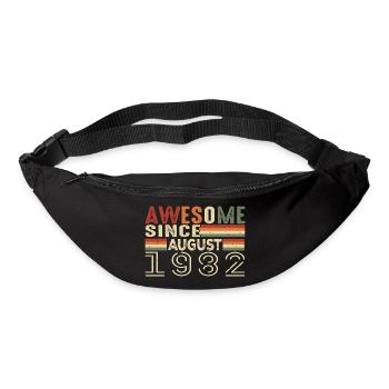 August 1982 Vintage Birthday Gift 42 Years - Bum bag - black - Front