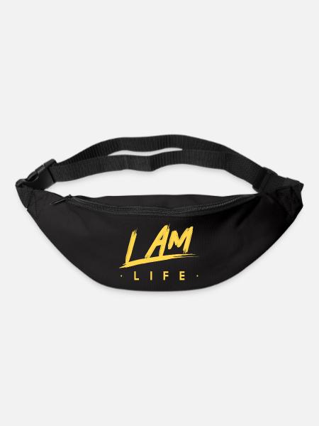 I am life zen motivation - Bum bag - black
