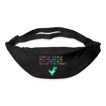 EMIL - Beautiful boy name with dinosaur - Bum bag - black - Front