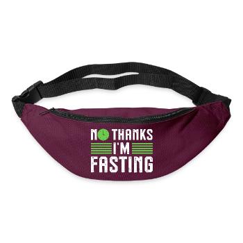 No Thanks I'm Fasting One Meal A Day Ramadan - Bum bag - burgundy - Front