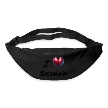 i love Rosenheim - Gürteltasche - Schwarz - Vorne
