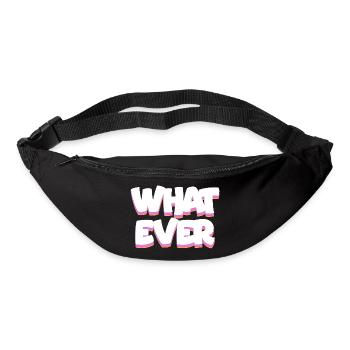 Welcher fette Neon-Pop-Text auch immer - Gürteltasche - Schwarz - Vorne