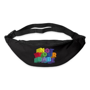 NOT YOUR BABE - Bum bag - black - Front