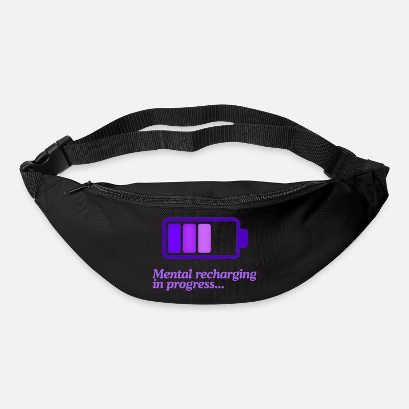 Mind Charging Battery Icon - Bum bag - black