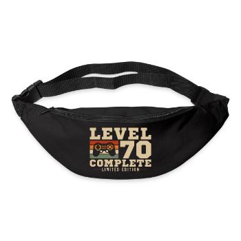 Stufe 70 abgeschlossen - Gürteltasche - Schwarz - Vorne