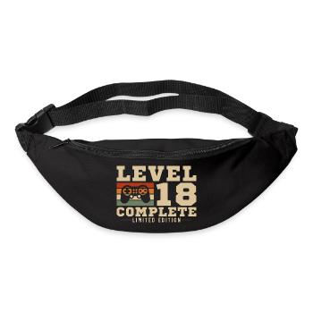Level 18 Complete 18 Year Old Birthday Gift - Bum bag - black - Front