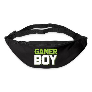 Garçon joueur - Sac banane - noir - Devant