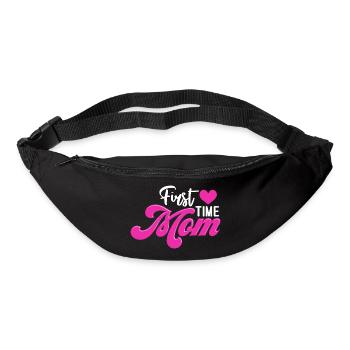 Mom 1st Mother's Day Expectant Mom - Bum bag - black - Front