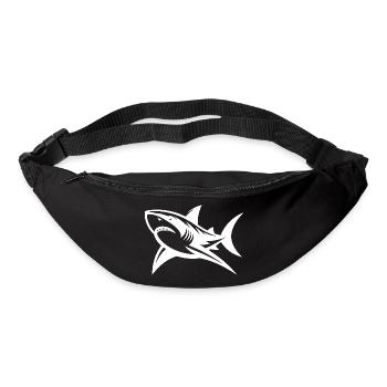 Sourire est difficile avec autant de blagues sur les dents sur le requin - Sac banane - noir - Devant