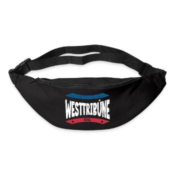 Kiel Stadium West Stand Hoodie, Shirt, Bag - Bum bag - black - Front