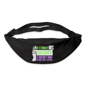 If Makes You Happy Sense Others Spruch Glück Frei - Bum bag - black - Front