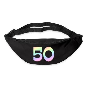 50, Gradient Pastel, Number Motif - Bum bag - black - Front