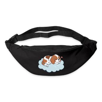 Traumhafter Welpe auf Pastellwolke - Gürteltasche - Schwarz - Vorne