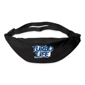 Turbo Life Blue Grey Camo Motif Men & Boys - Bum bag - black - Front