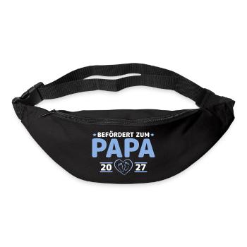 Babyparty Befördert zum Papa 2027 - Gürteltasche - Schwarz - Vorne