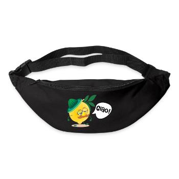 Italien Zitronen Schnurrbart - Gürteltasche - Schwarz - Vorne