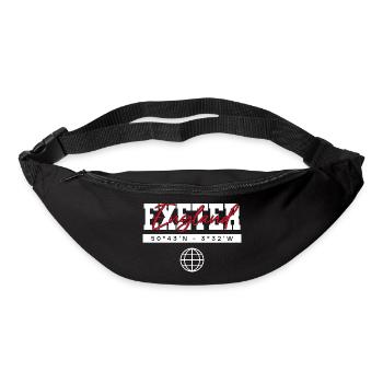 Exeter England Koordinaten Reise Souvenir - Gürteltasche - Schwarz - Vorne