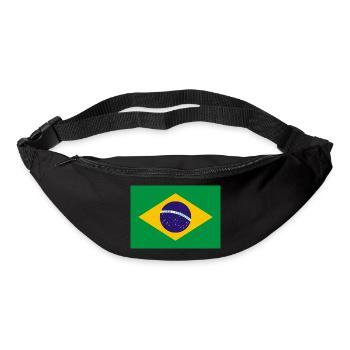 Brazil flag banner - Bum bag - black - Front