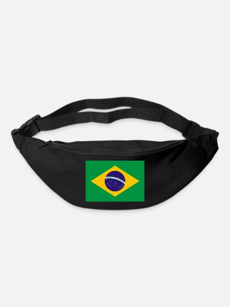 Brazil flag banner - Bum bag - black