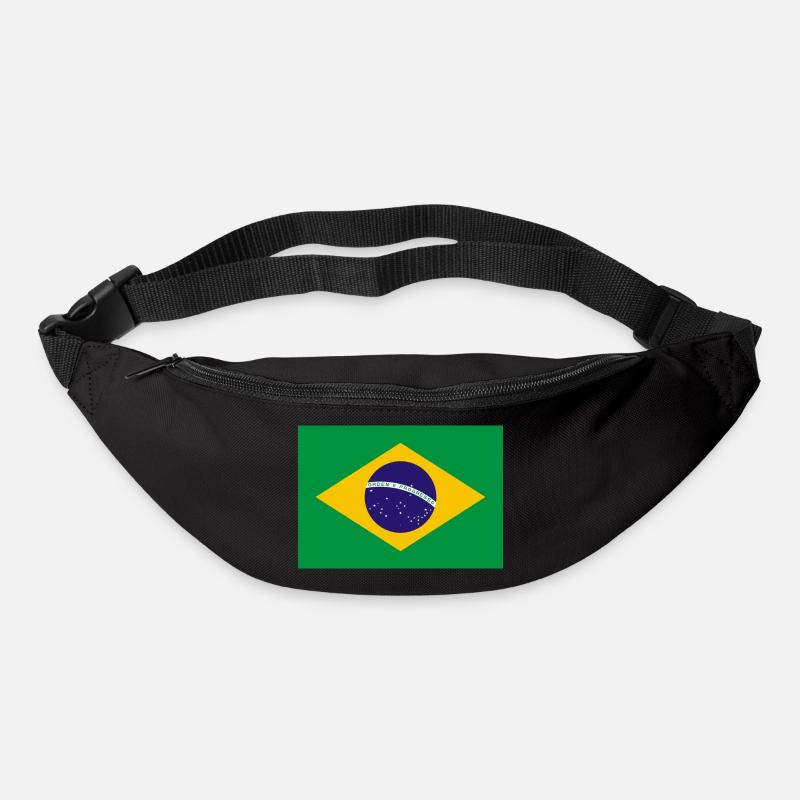 Brazil flag banner - Bum bag - black