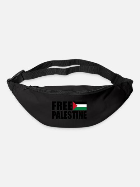 Free palestine - Gürteltasche - Schwarz