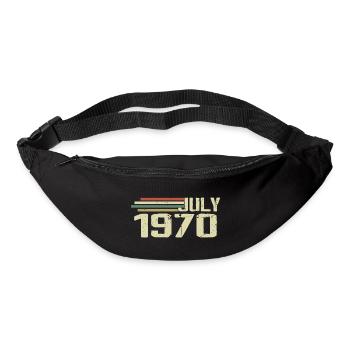 Anniversaire Juillet 1970 Année 1970 Juillet Année 1970 - Sac banane - noir - Devant