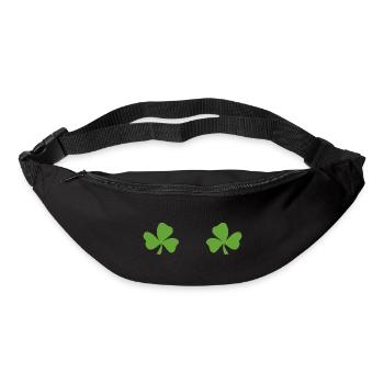amusant pour les filles et les femmes pour célébrer la Saint-Patrick - Sac banane - noir - Devant