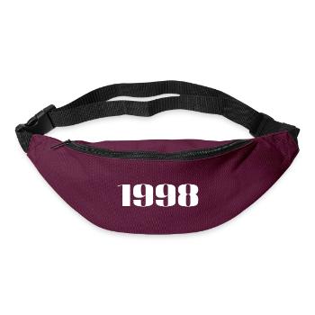 1998 - Cadeau né en 1998 - Sac banane - bordeaux  - Devant