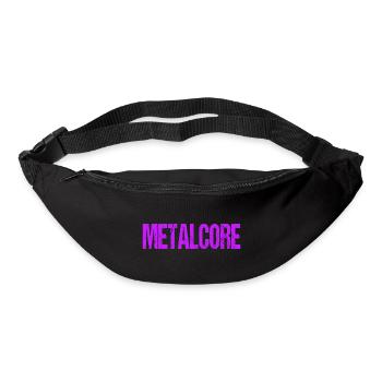 Lustiges Metalcore Pink Sarkastischer Metal - Gürteltasche - Schwarz - Vorne