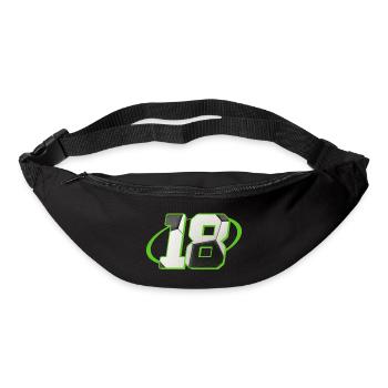 18 Anniversaire Football 18 ans Joueur de football - Sac banane - noir - Devant