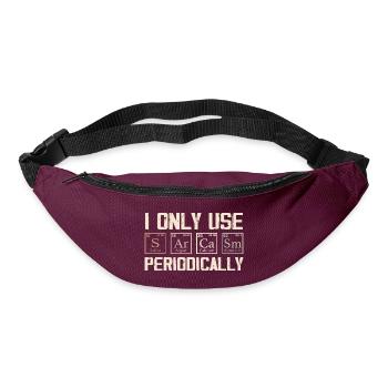 I Only Use Sarcasm Periodically - Funny Chemistry - Sac banane - bordeaux  - Devant