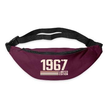 1967 Jahrgang 1967 Geburtstag 1967 Retro 1967 - Gürteltasche - Burgunderrot - Vorne