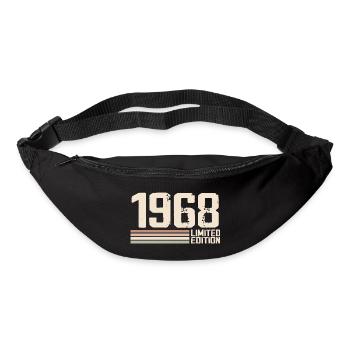 1968 Millésime 1968 Anniversaire 1968 Rétro 1968 - Sac banane - noir - Devant