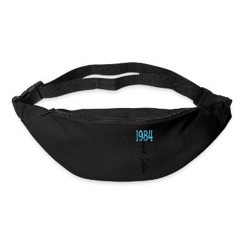 1984 Vintage anniversaire drôles dictons - Sac banane - noir - Devant