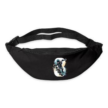 Skateboard Skater Design pour les garçons de 8 ans - Sac banane - noir - Devant