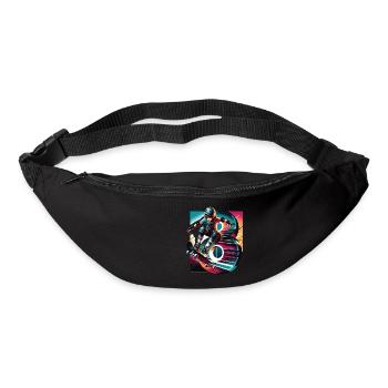 Skateboard Skater Design pour les garçons de 8 ans - Sac banane - noir - Devant