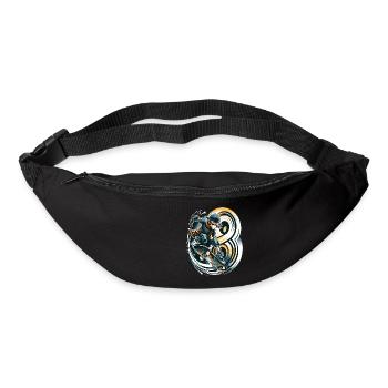 Skateboard Skater Design pour les garçons de 8 ans - Sac banane - noir - Devant