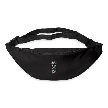 Cool dads playing darts - Bum bag - black - Front