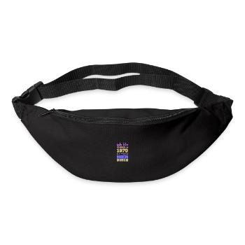 geboren 1970 - Gürteltasche - Schwarz - Vorne